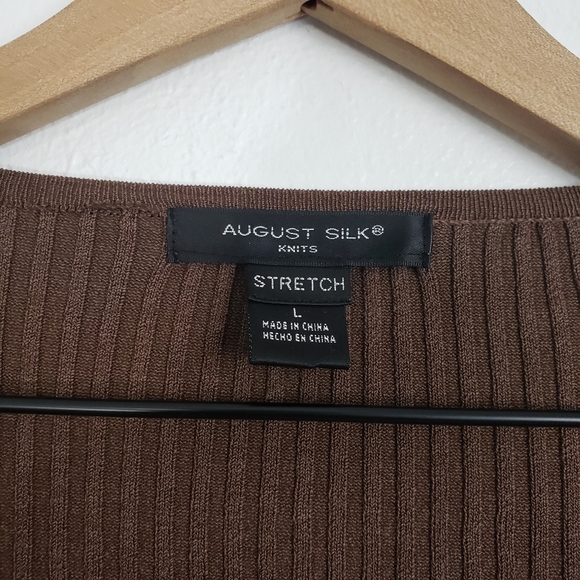 August Silk Ribbed Sweater - Picture 3 of 7